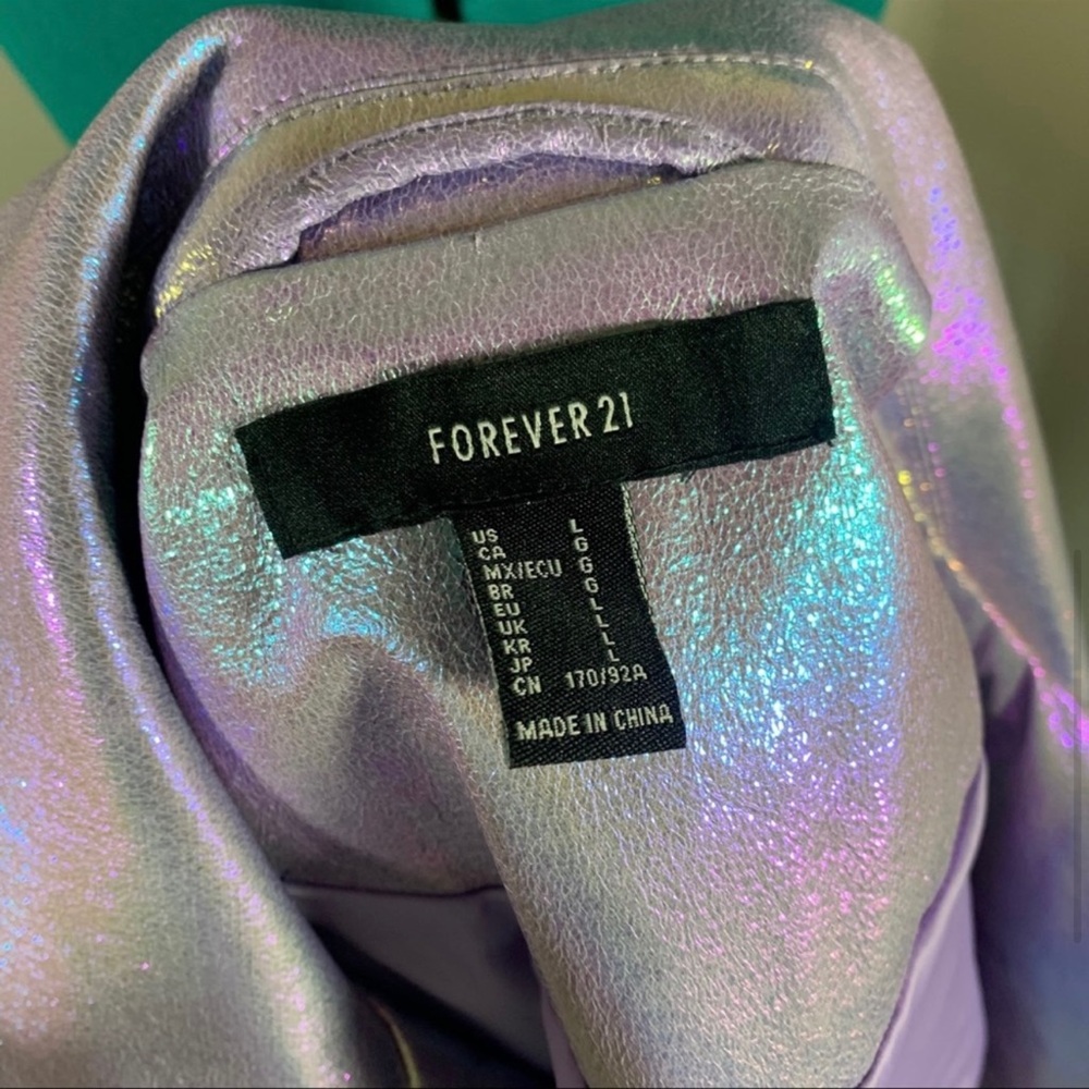 Iridescent Motorcycle Jacket - Picture 4 of 7